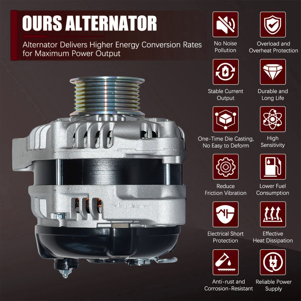 Zevyle High-Output Alternator - Fits 2008-2012 Honda Accord, Acura TSX 2.4L