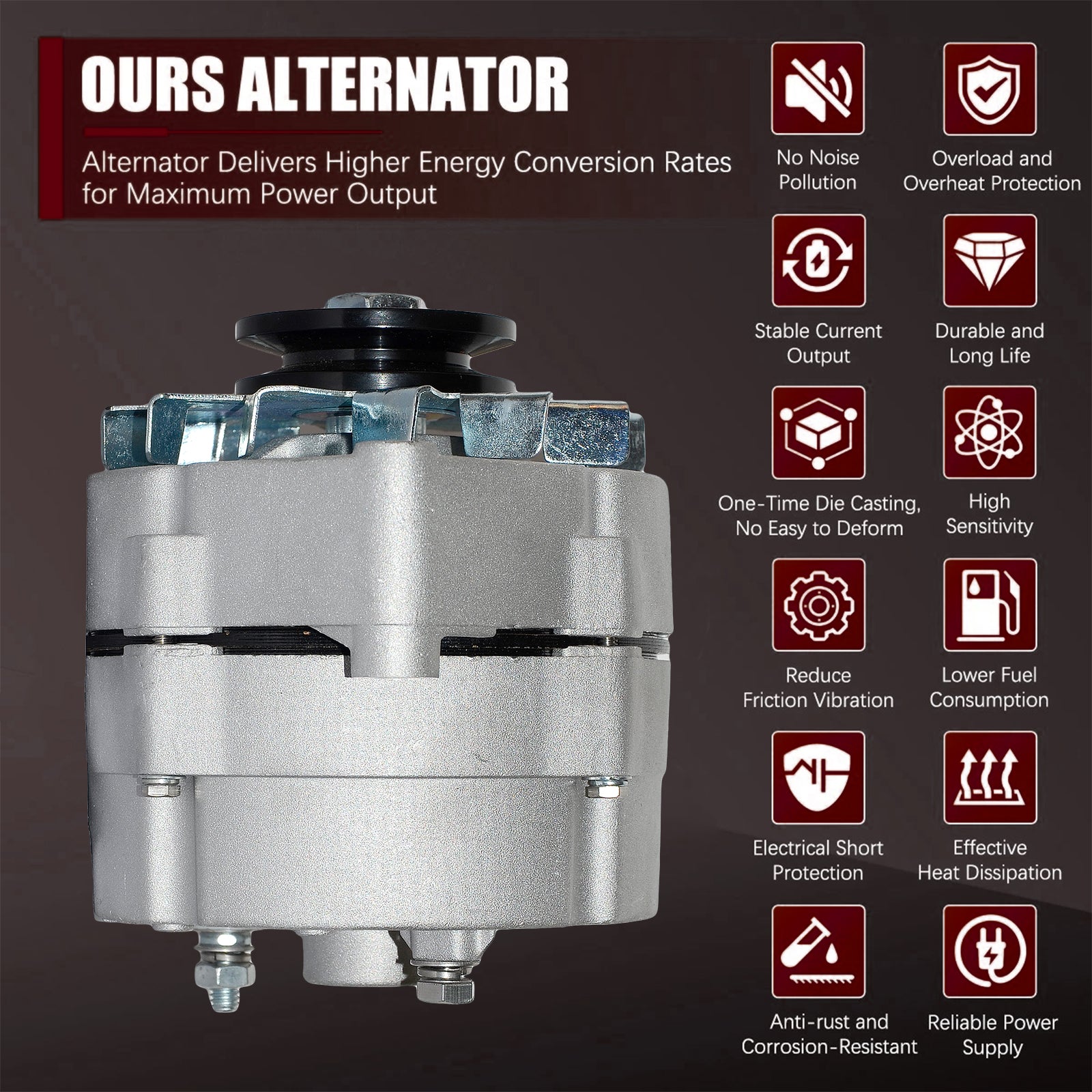 Zevyle Alternator - Fits Classic GM Models (Firebird, Grand Prix, Bonneville, etc.)