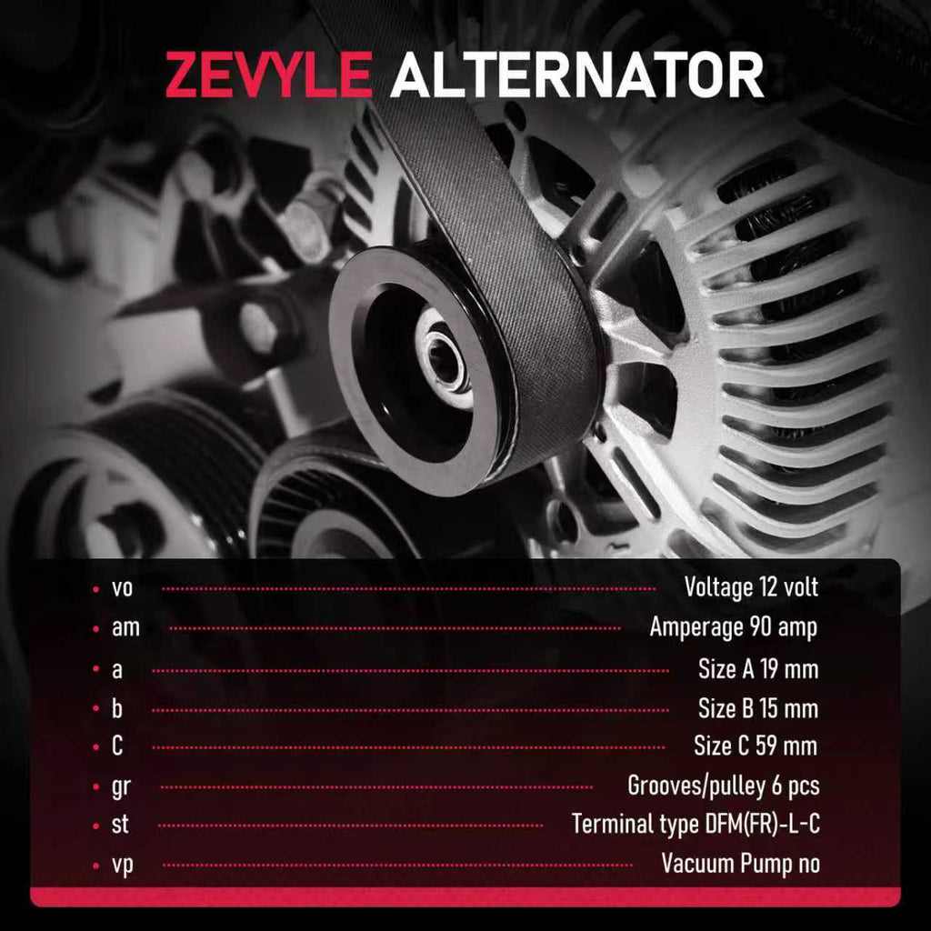 Zevyle Alternator - Fits 2014-2017 Hyundai Elantra, Kia Forte 1.8L & 2.0L